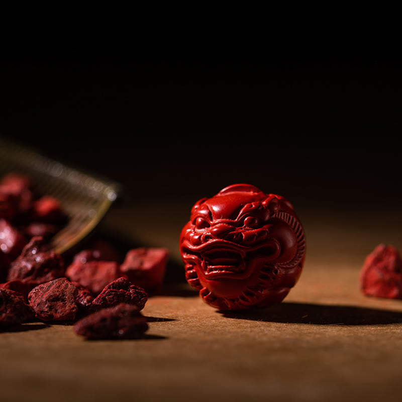 Wear FengShui Tibet Om Mani Padme Hum PiXiu Copper Coin Small Leaf Red Sandalwood Cinnabar Protection Key Chain