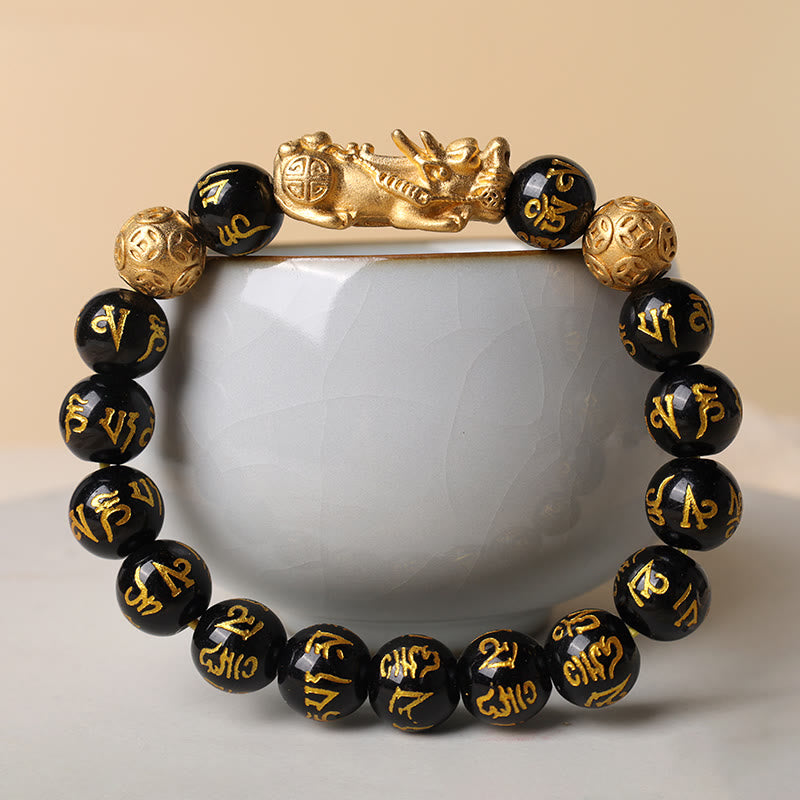 Wear FengShui FengShui PiXiu Obsidian Wealth Bracelet