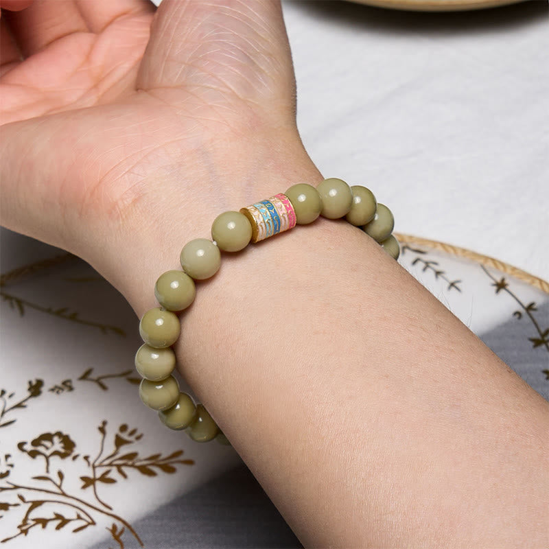 Wear FengShui Natural Alashan Agate Encourage Bracelet
