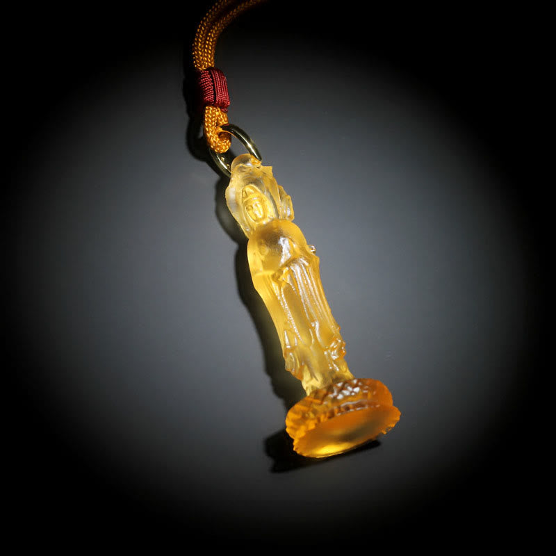 Wear FengShui Avalokitesvara Buddha Liuli Harmony Necklace