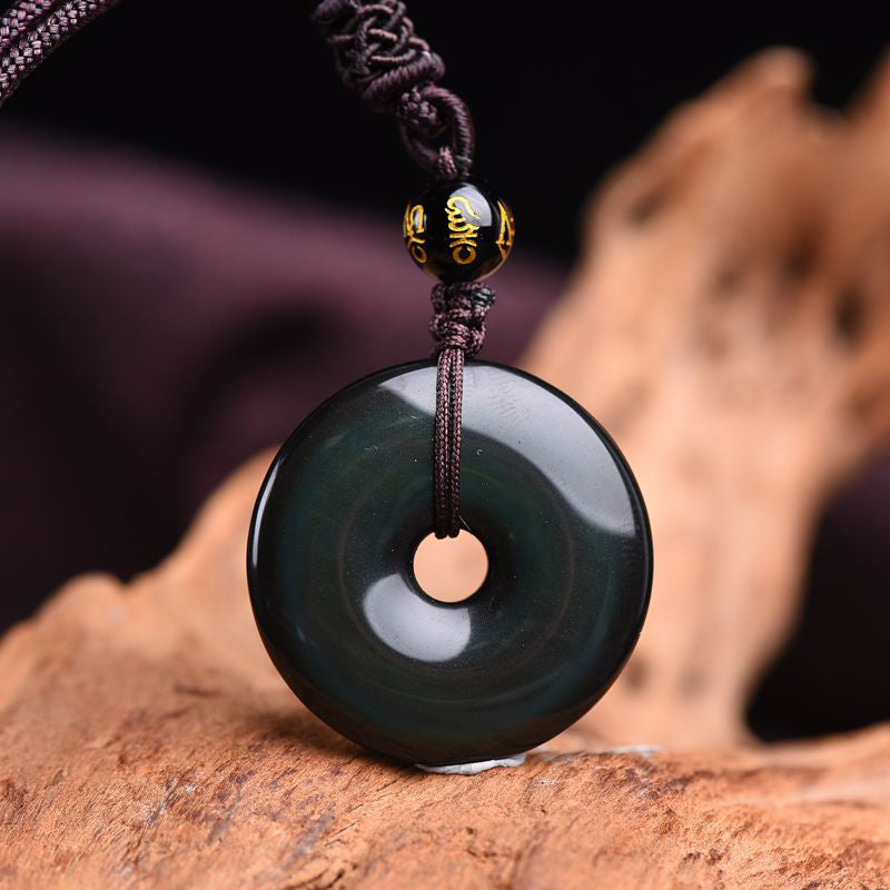 Wear FengShui Tibetan Obsidian Protection Necklace