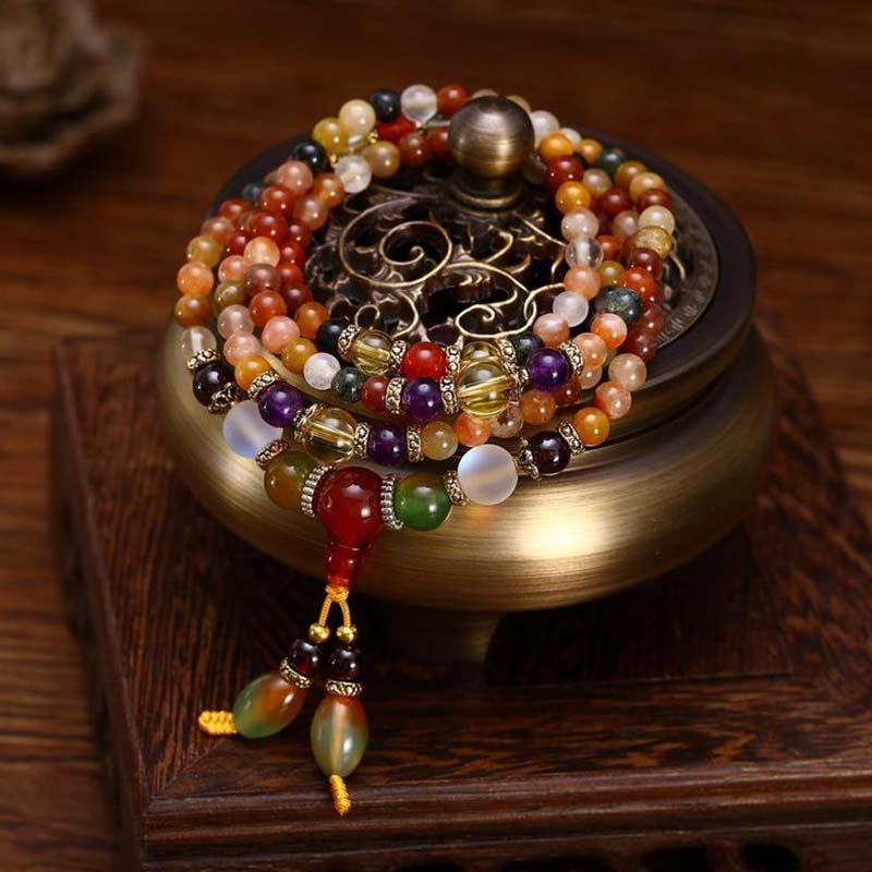 Wear FengShui The 108 Quartz Healing Mala Bracelet