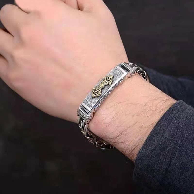 Wear FengShui Vajra Dorje Twisted Braided Pattern Copper Balance Bracelet