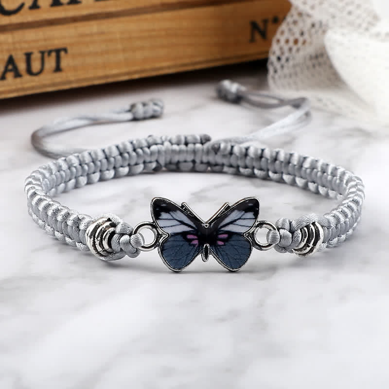 Wear FengShui Butterfly Freedom Love String Charm Bracelet