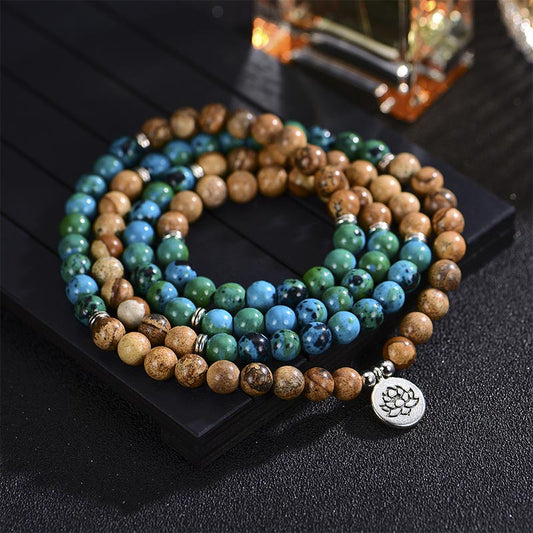 Wear FengShui 108 Meditation Healing Multilayer Mala