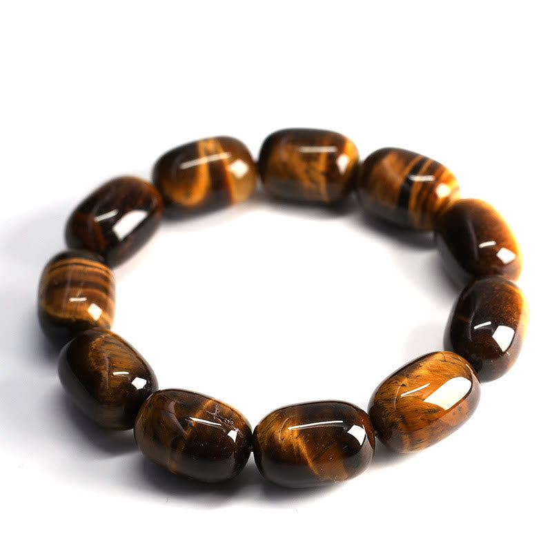 Wear FengShui Natural Tiger Eye Stone Integrity Willpower Bracelet