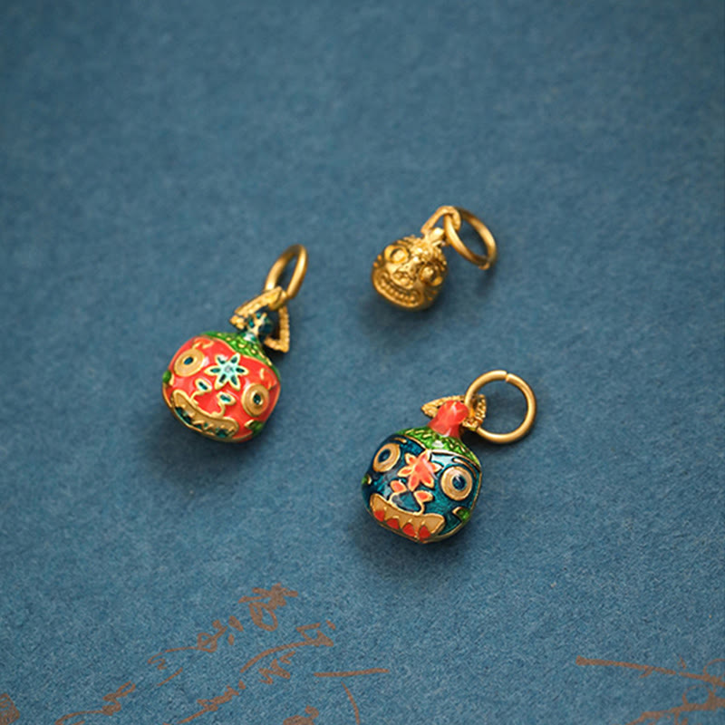 Wear FengShui Gold Swallowing Beast Family Luck Key Chain