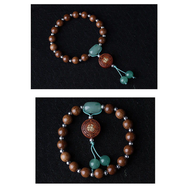 Wear FengShui Abelia Biflora Wood Happiness Protection Bracelet