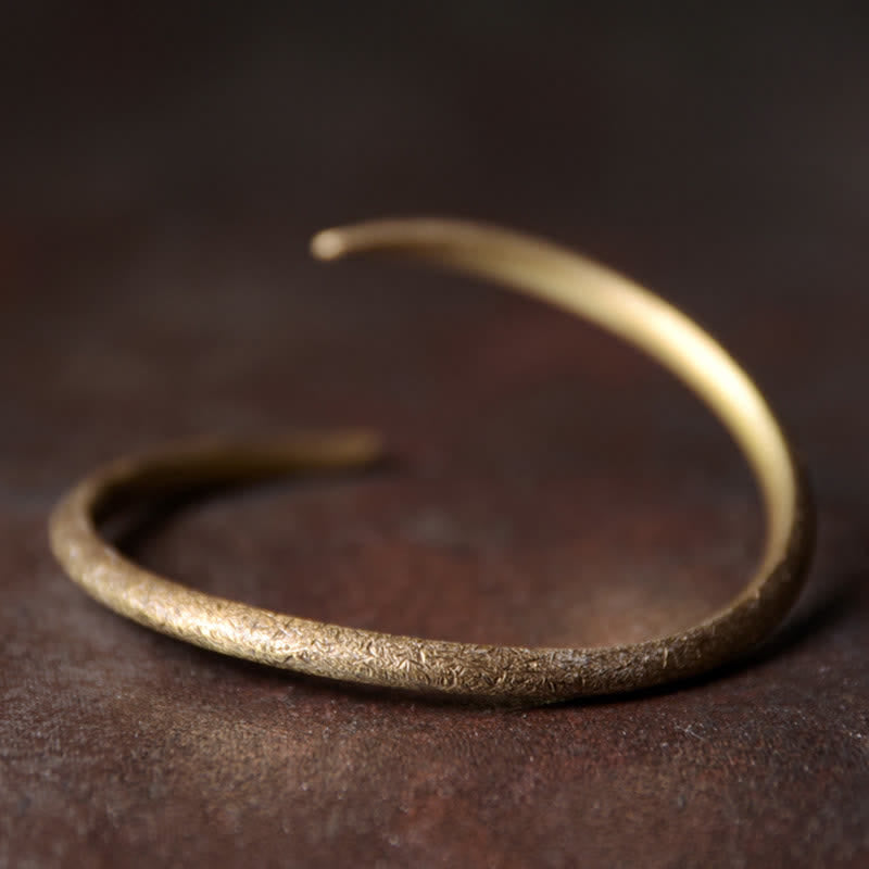 Wear FengShui Simple Design Copper Luck Adjustable Cuff Bracelet