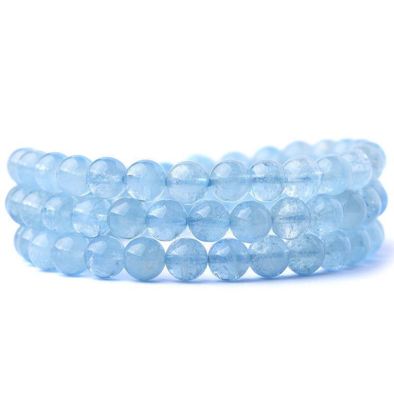 Wear FengShui Natural Aquamarine Peace Healing Bracelet