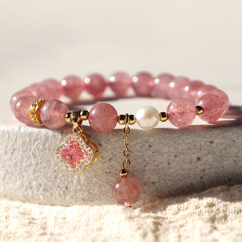Wear FengShui "Wishing Love and Sweet Blessings" Quartz Bracelet Includes Gift Message Card