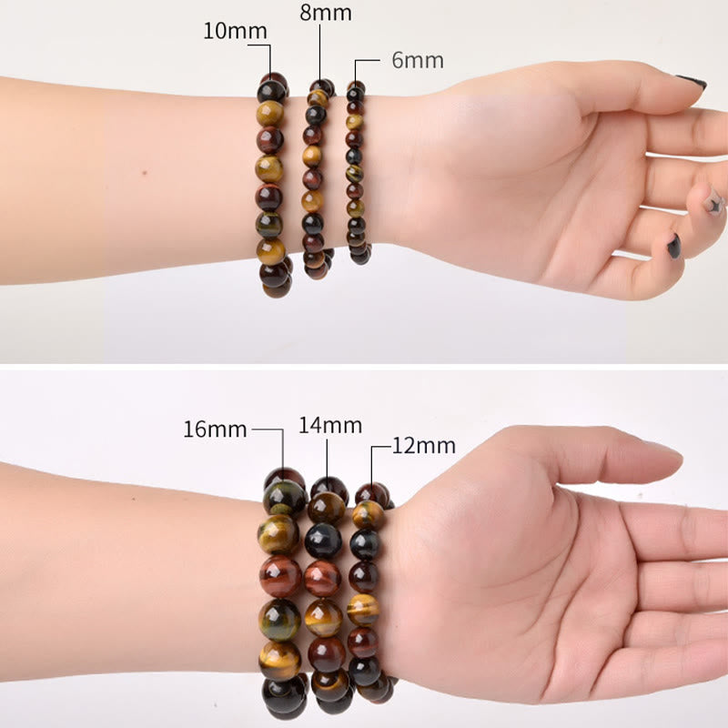 Wear FengShui Natural Tiger Eye Positive Protection Bracelet