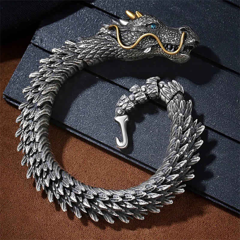 Wear FengShui Nordic Dragon Handmade Amulet Luck Protection Chain Bracelet