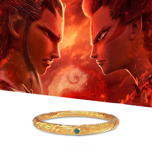 Nezha Qiankun Hoop Bracelet with Golden Finish