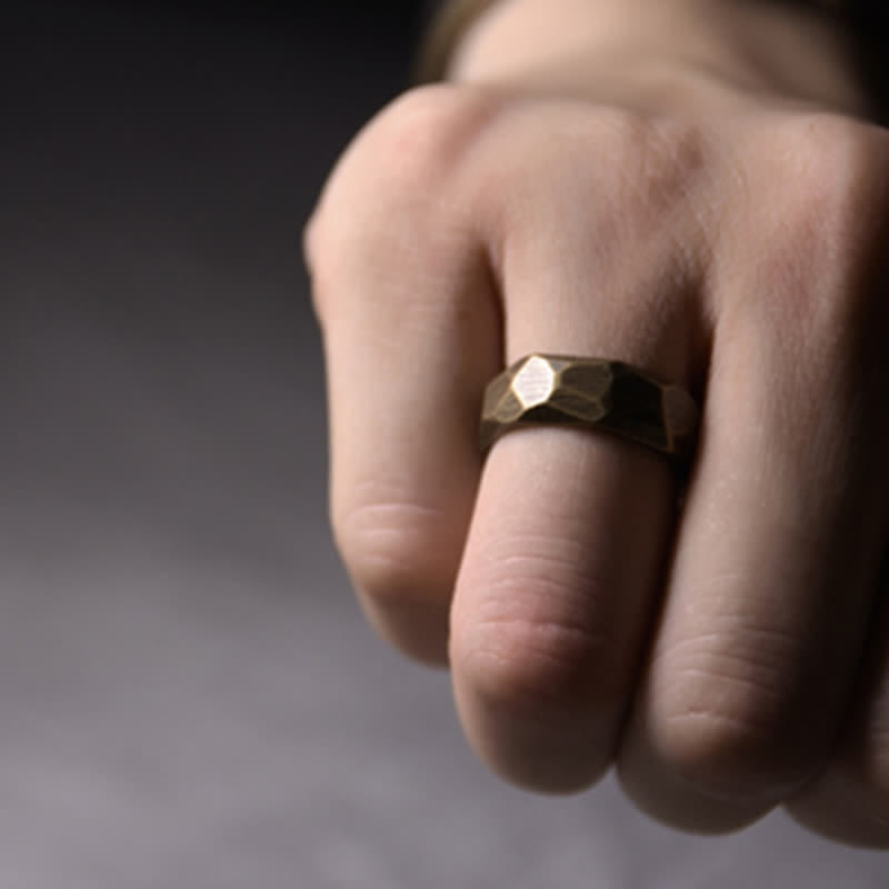 Wear FengShui Tibetan Simple Design Copper Wealth Ring