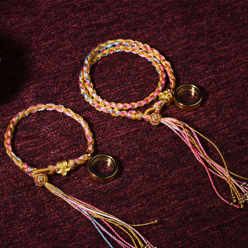 Wear FengShui Tibetan Handmade Luck Colorful String Single Double Wrap Braided Bracelet