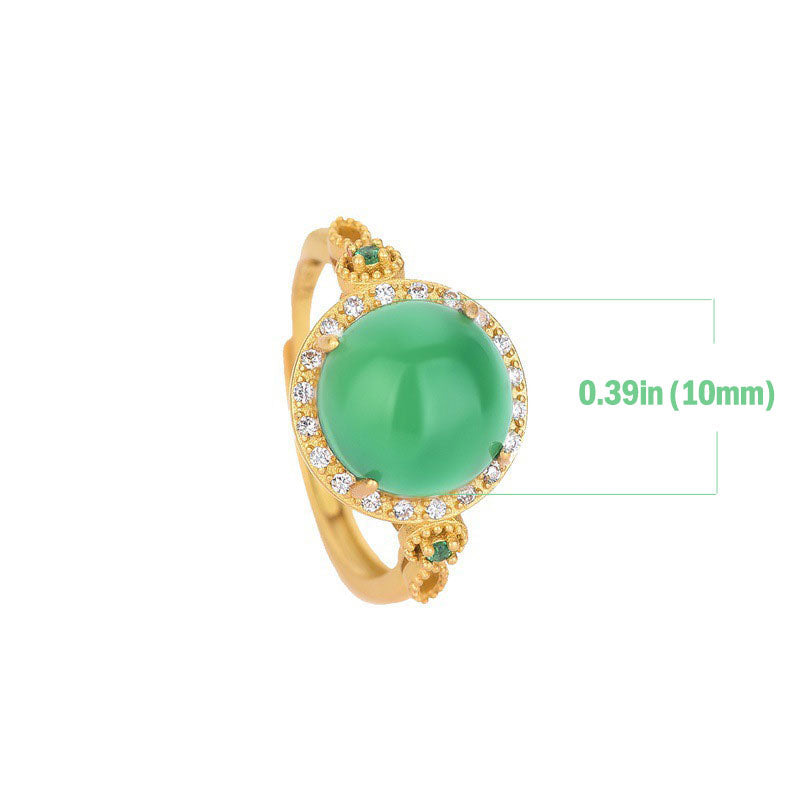 Wear FengShui Green Jade Fortune Ring