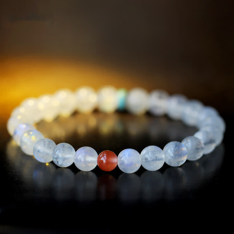 Wear FengShui Moonstone Calm Healing Positive Bracelet
