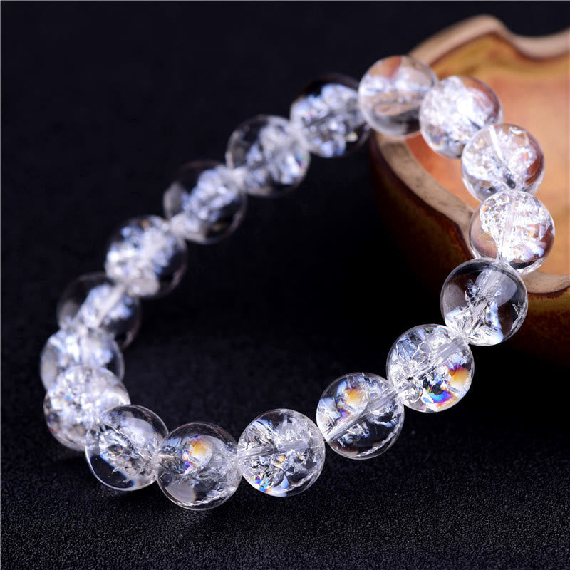 Wear FengShui Natural White Crystal Protection Healing Bracelet