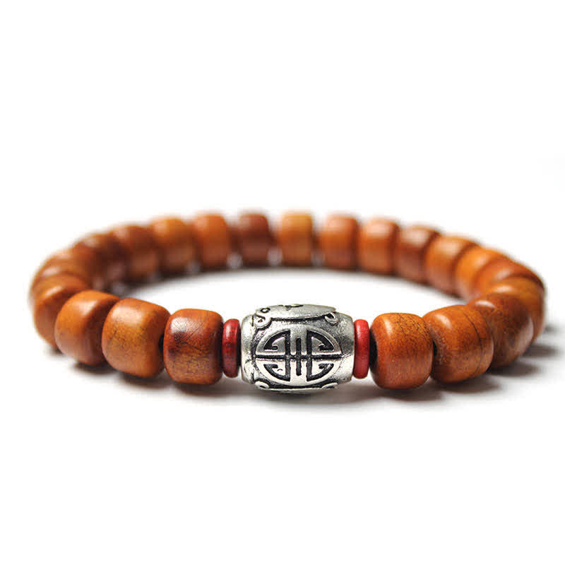Wear FengShui Tibetan Bone Beads Om Mani Padme Hum Strength Bracelet