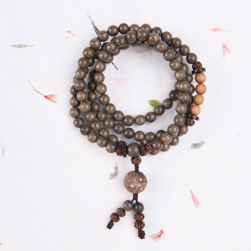 Wear FengShui Tibetan Sandalwood Protection Charm Mala Bracelet