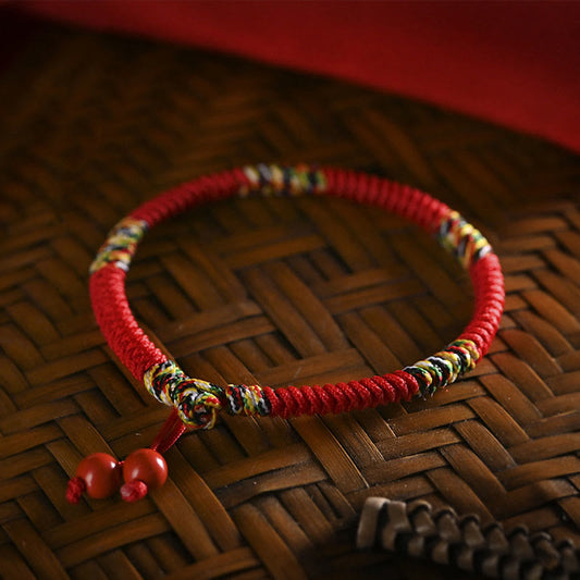 Wear FengShui Five Colors King Kong Knot String Protection Luck Bracelet