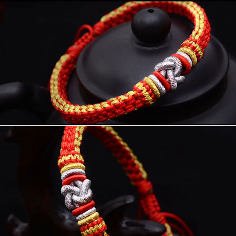 Wear FengShui Colorful Rope True Love Knot Luck Handmade Bracelet