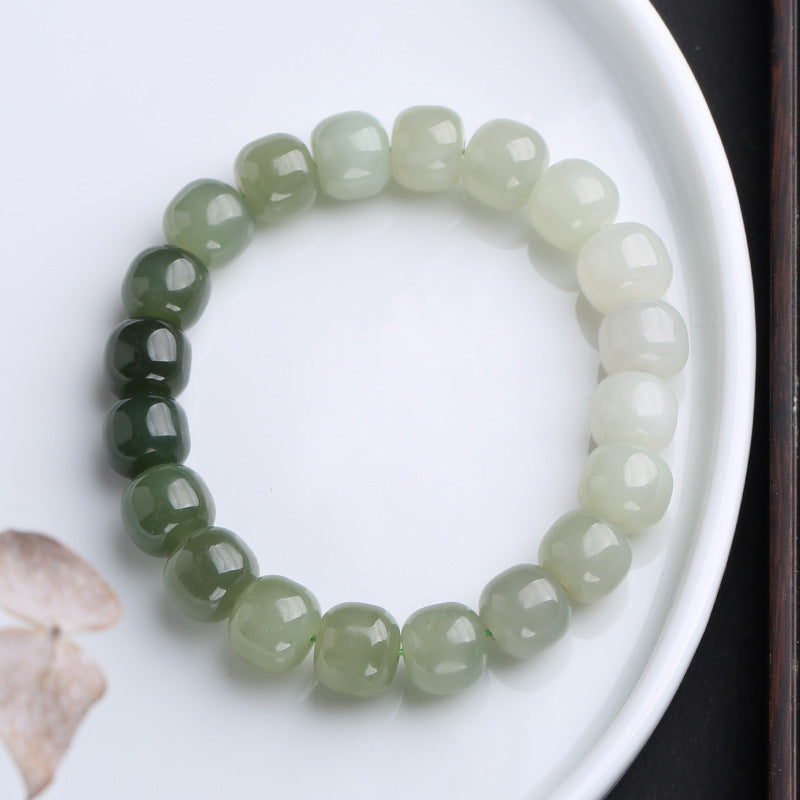 Wear FengShui Gradient Jade Luck Blessing Bracelet