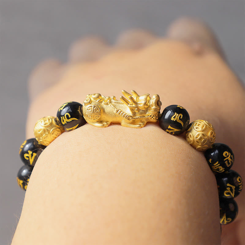 Wear FengShui FengShui PiXiu Obsidian Wealth Bracelet