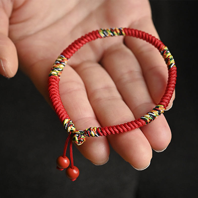 Wear FengShui Five Colors King Kong Knot String Protection Luck Bracelet
