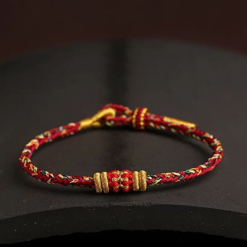 Wear FengShui Handmade Colorful Rope King Kong Knot Braided Luck Bracelet