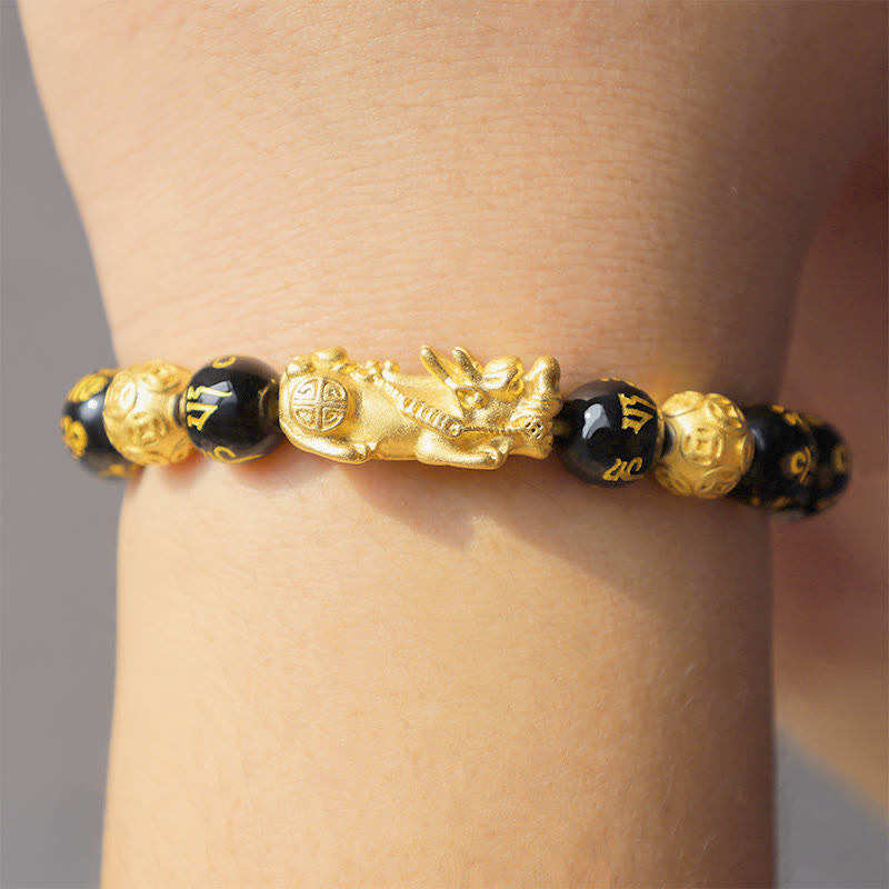 Wear FengShui FengShui PiXiu Obsidian Wealth Bracelet
