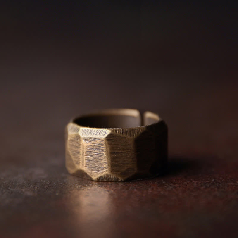 Wear FengShui Tibetan Simple Design Copper Wealth Ring