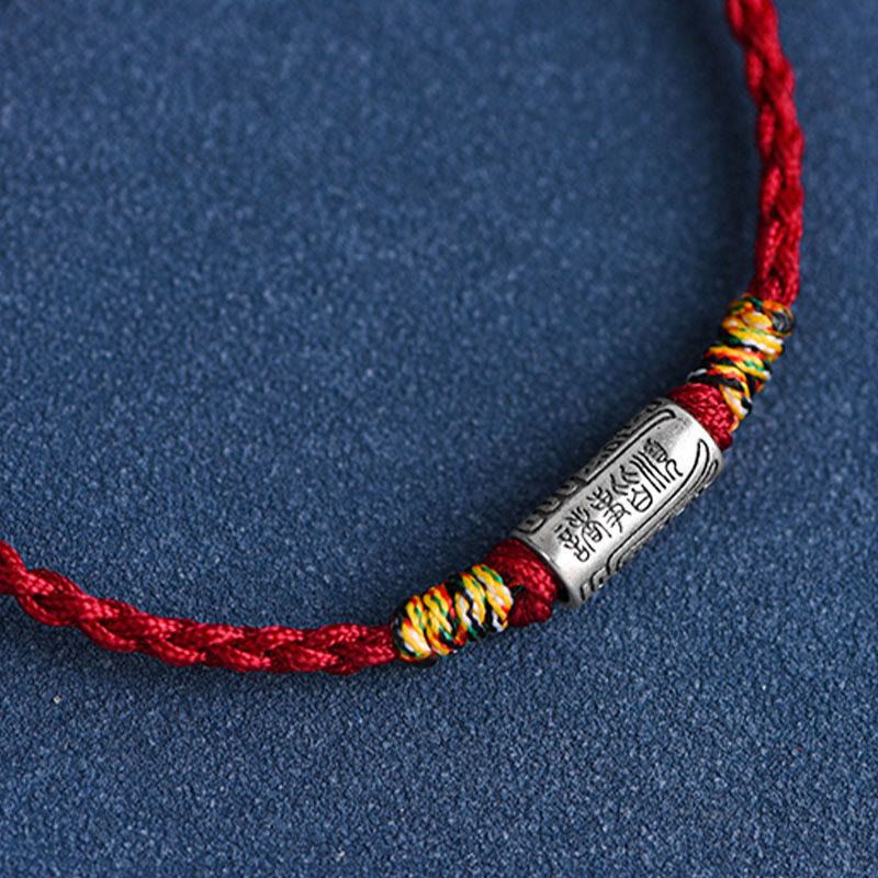Wear FengShui Handcrafted 925 Sterling Silver Everything Goes Well Design Protection Strength Bracelet Anklet
