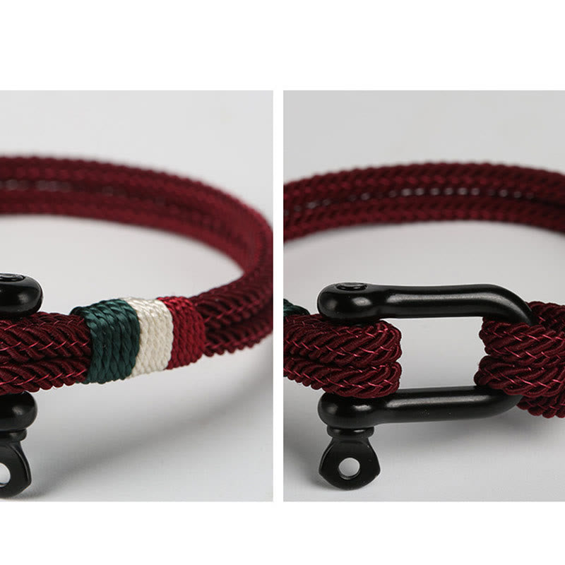 Wear FengShui Simple Design Luck Stainless Steel Buckle Bracelet