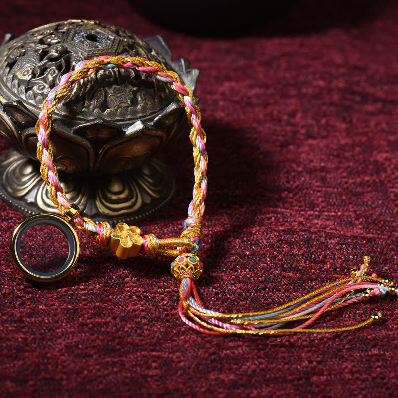 Wear FengShui Tibetan Handmade Luck Colorful String Single Double Wrap Braided Bracelet