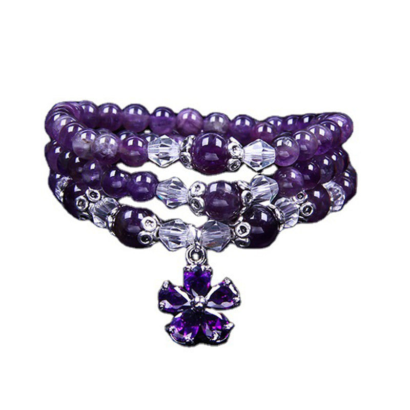 Wear FengShui Tibetan Amethyst Blessing Bracelet