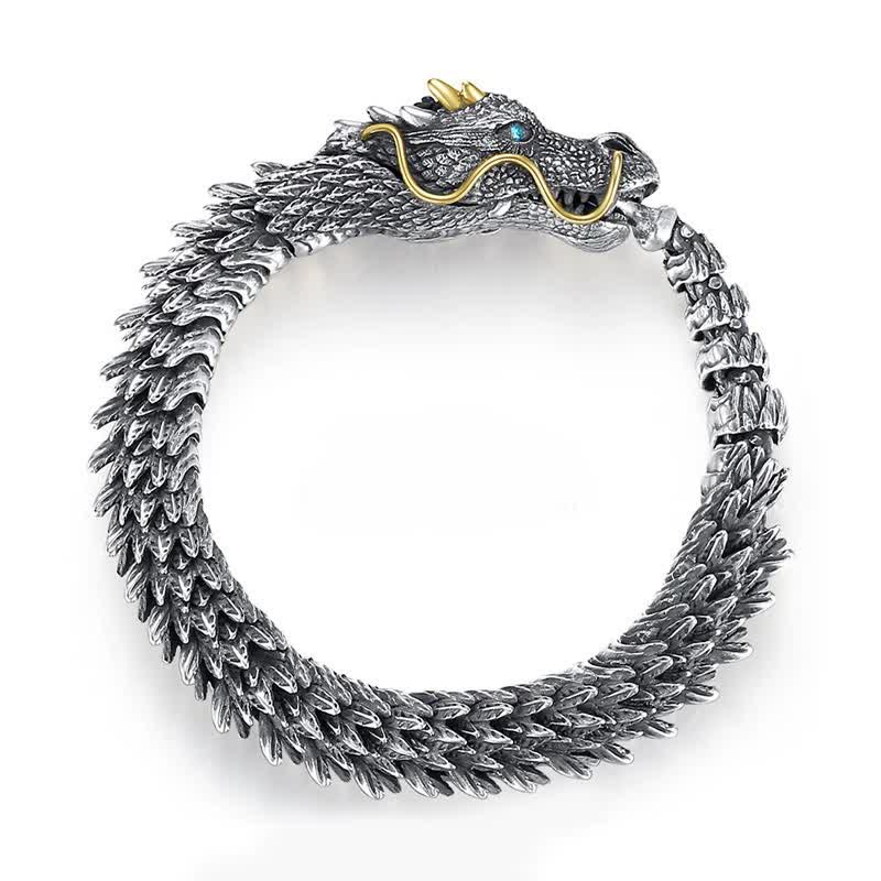 Wear FengShui Nordic Dragon Handmade Amulet Luck Protection Chain Bracelet