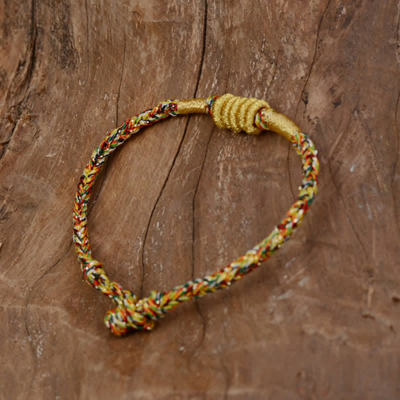 Wear FengShui Handmade Colorful King Kong Knot Protection Braid String Bracelet