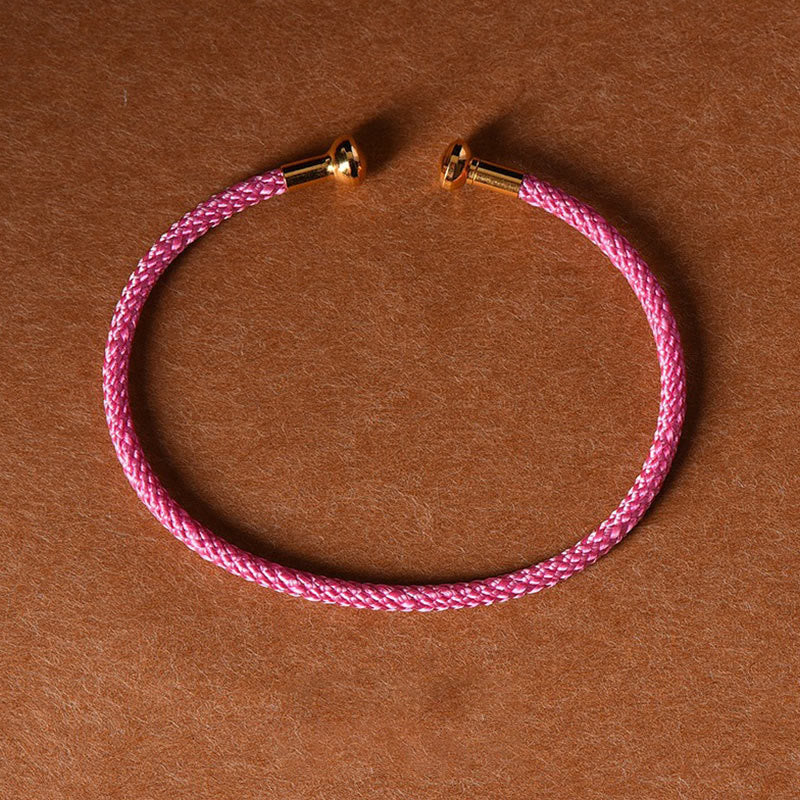 Wear FengShui Simple Design Handmade Luck Braid String Cuff Bracelet