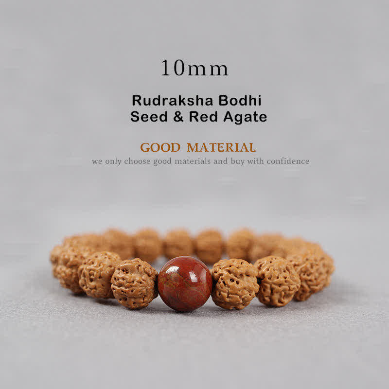 Wear FengShui Tibet Rudraksha Bodhi Seed Dzi Bead Amber Turquoise Wealth Bracelet
