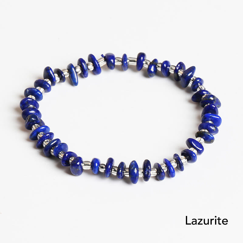 Wear FengShui Natural Irregular Shape Stone Crystal Meditation Balance Bracelet