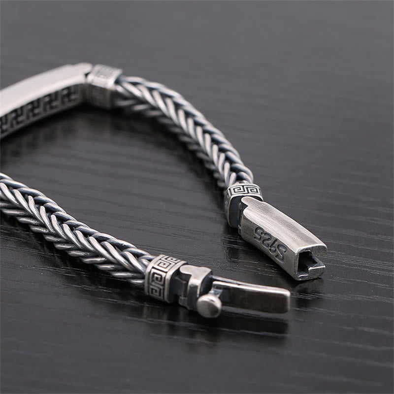 Wear FengShui Swastika Pattern Engraved Luck Bracelet