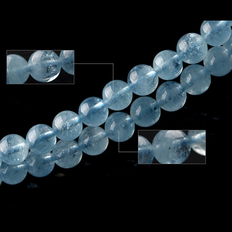 Wear FengShui Natural Aquamarine Peace Healing Bracelet