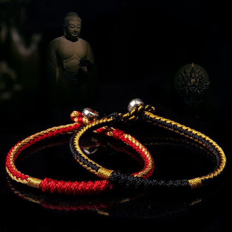 Wear FengShui Tibetan Handmade Braid Luck String Protection Bracelet