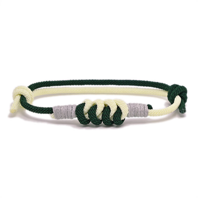 Wear FengShui Simple Design King Kong Knot Strength Braid String Bracelet