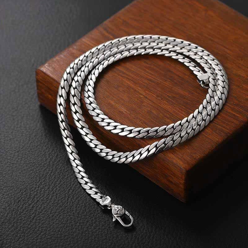 Wear FengShui Double Dorje Vajra Strength Punk Copper Chain Bracelet Necklace