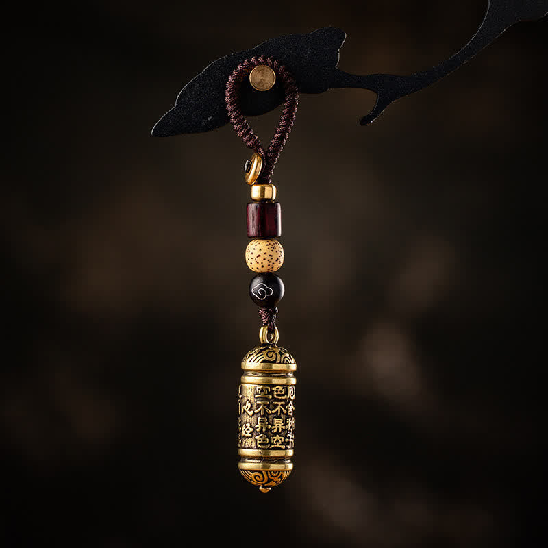 Wear FengShui Heart Sutra Copper Key Chain