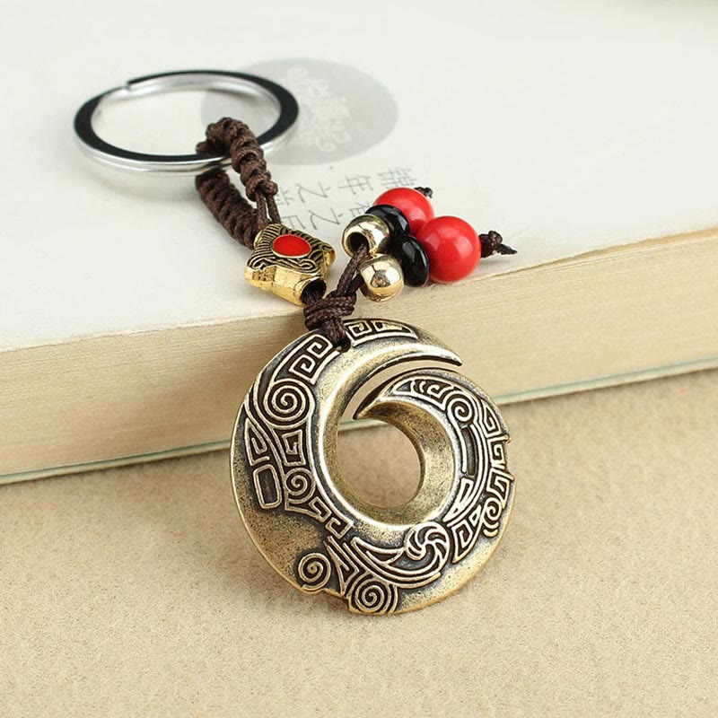 Wear FengShui Good Luck Fortune Copper Wealth Key Chain