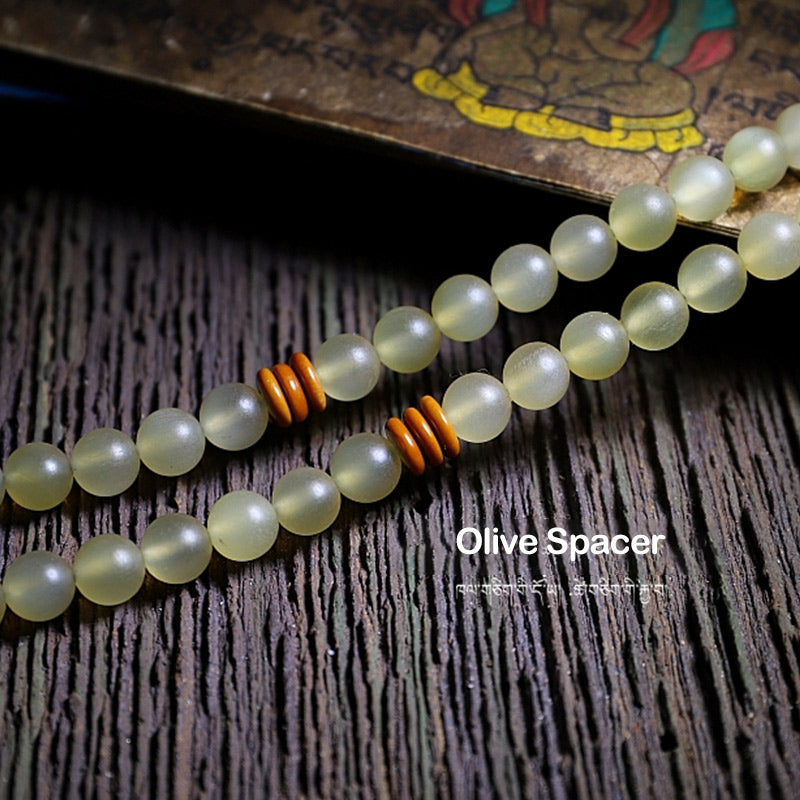 Wear FengShui 108 Mala Beads Tibet Sheep Horn Amber Luck Bracelet
